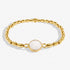 Joma Serenity Stones White Jade Gold Bracelet