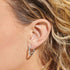 Joma Style Stories Heart Silver Hoop Earrings