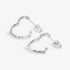 Joma Style Stories Heart Silver Hoop Earrings