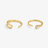 Joma Soul Shine CZ Oval Gold Set Of 2 Rings