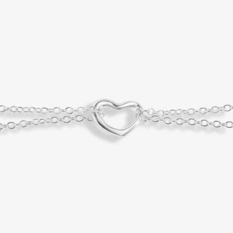 Joma Heart Silver Anklet