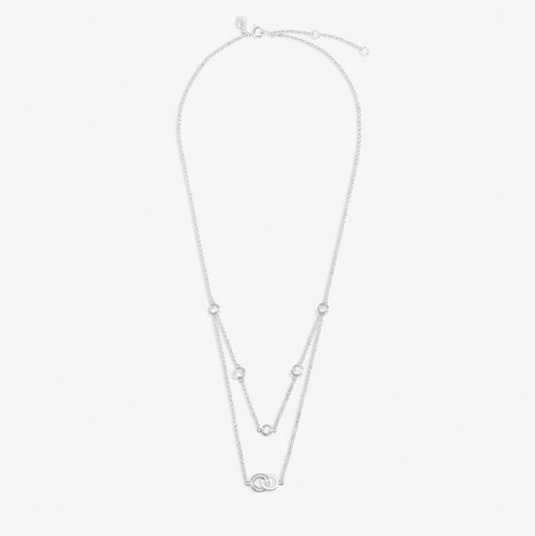 Joma Lumia Linked Circles Silver Necklace