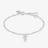 Joma Lumia Drop Heart Silver Bracelet