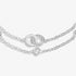 Joma Lumia Linked Circles Silver Bracelet