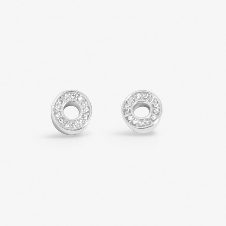 Joma Lumia Circles Silver Earrings