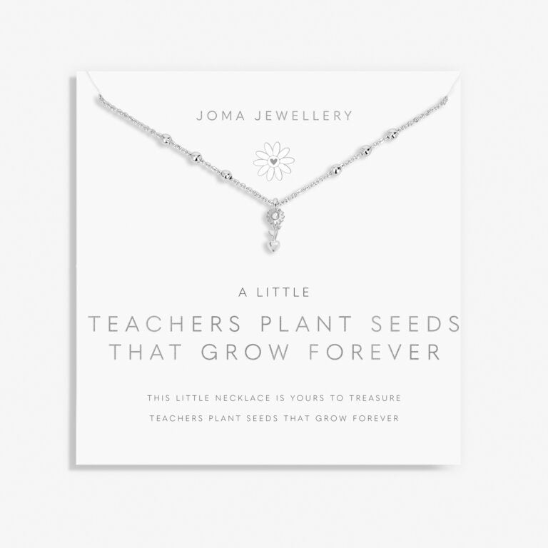 Joma A Little Teachers Plant Seeds That Grow Forever Necklace