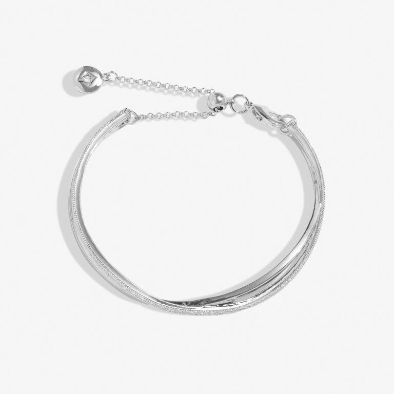 Joma Silver Crossover Bangle