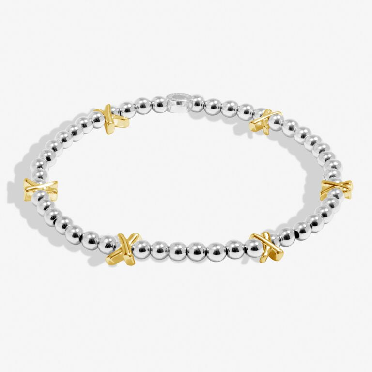 Joma Silver With Gold Kisses Bracelet