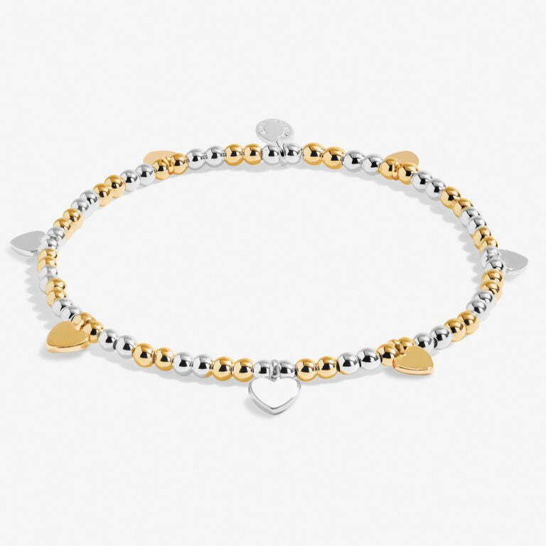 Joma Silver & Gold Hearts Bracelet