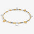 Joma Silver & Gold Hearts Bracelet