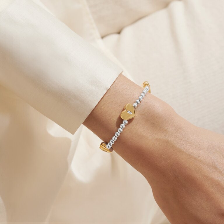 Joma Silver & Gold Triple Heart Bracelet