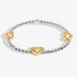 Joma Silver & Gold Triple Heart Bracelet