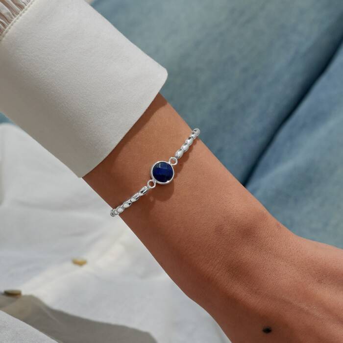 Joma Serenity Stones Lapis Lazuli Silver Bracelet