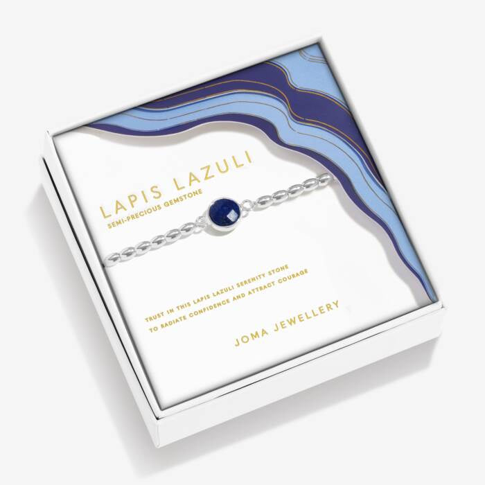 Joma Serenity Stones Lapis Lazuli Silver Bracelet