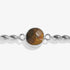Joma Serenity Stones Tiger's Eye Silver Bracelet