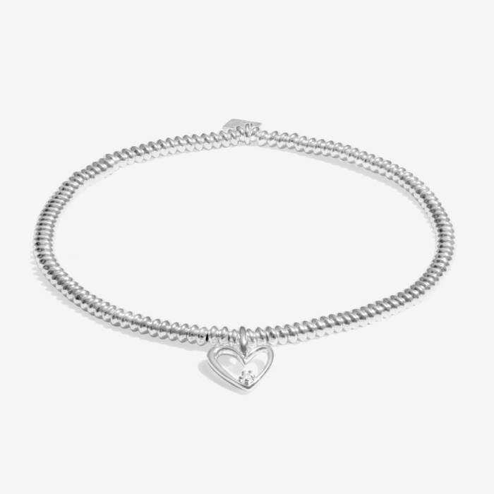 Joma Lab Grown Diamond A Little Happy Birthday Silver Bracelet