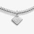 Joma Lab Grown Diamond A Little Happy 40th Birthday Silver Bracelet