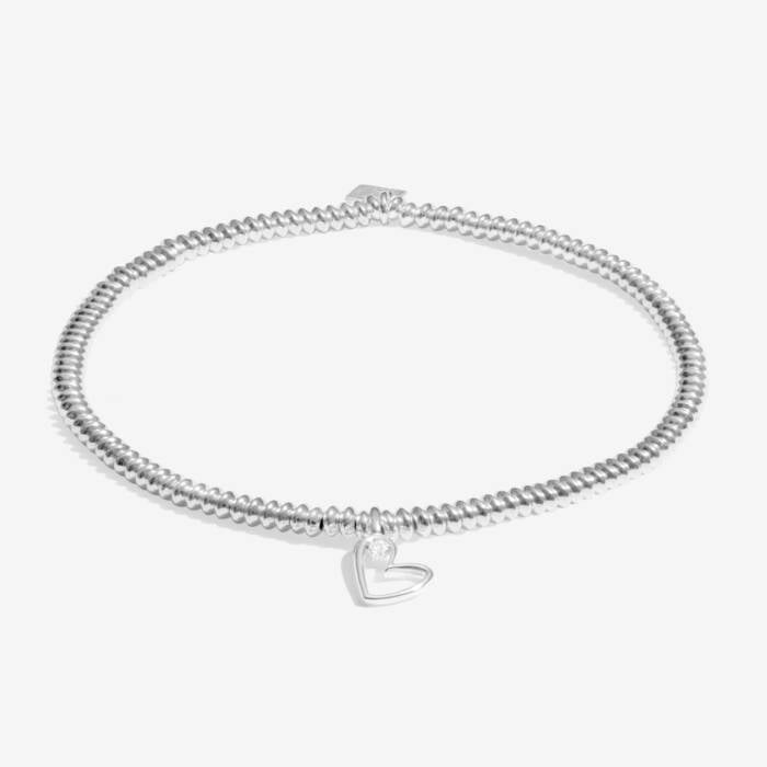 Joma Lab Grown Diamond A Little With Love Silver Bracelet