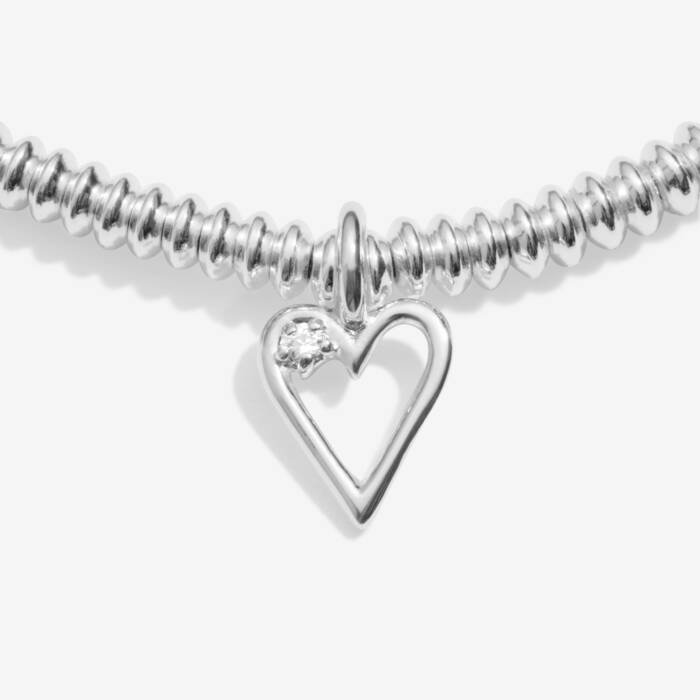 Joma Lab Grown Diamond A Little Happy 40th Birthday Silver Bracelet