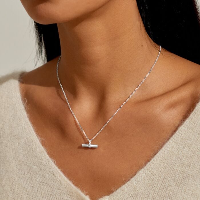 Joma Style Stories Heart T-Bar Necklace