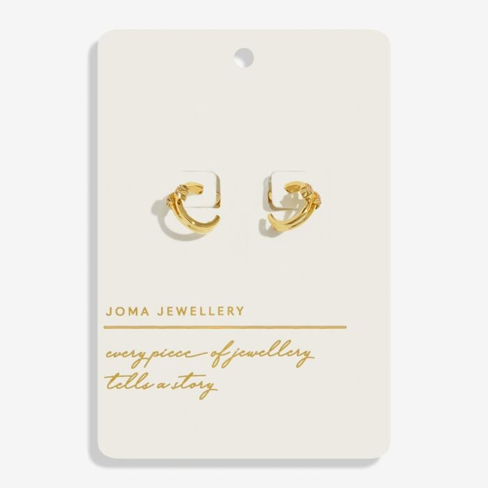 Joma Style Stories Stars Gold Hoop Earrings