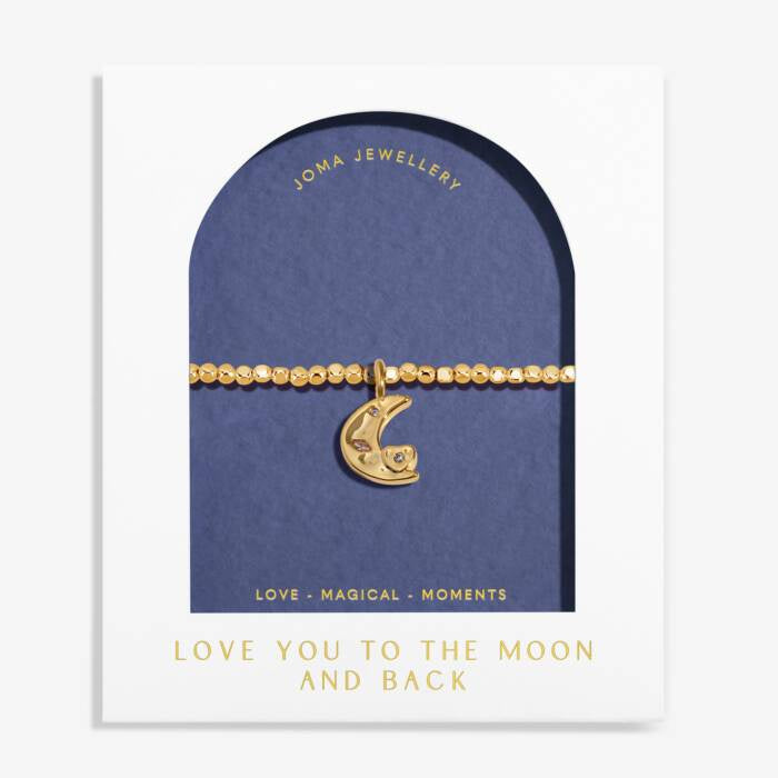 Joma Dolce Vita Love You To The Moon & Back Gold Bracelet