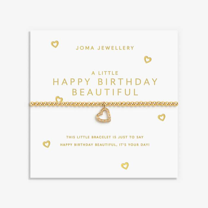 Joma A Little Gold Happy Birthday Beautiful Bracelet