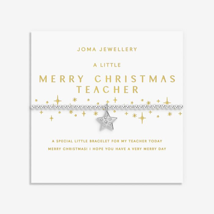 Joma Christmas A Little Merry Christmas Teacher Bracelet