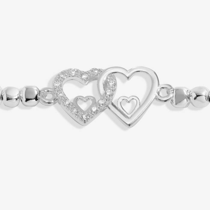 Joma Forever Yours You Make My Heart Smile Silver Bracelet