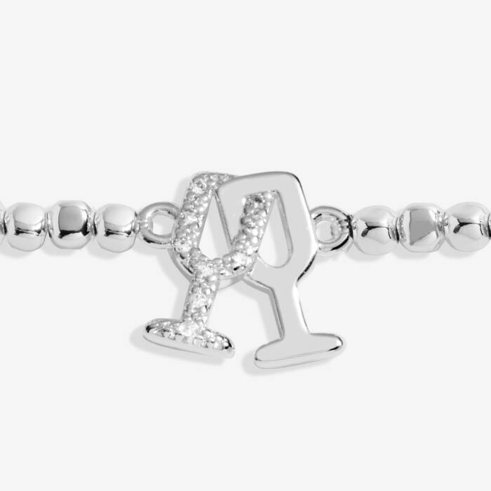 Joma Forever Yours Sparkle Like Champagne Silver Bracelet