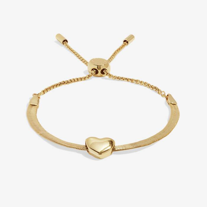 Joma Gold Heart Snake Chain Bracelet