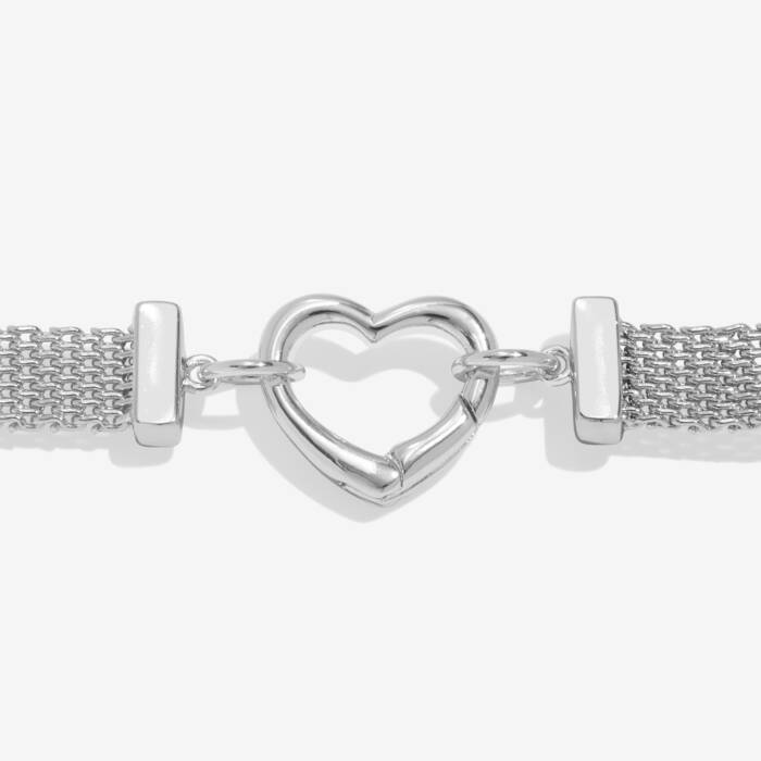 Joma Silver Heart Clasp Bracelet