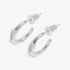 Joma Soul Shine Stack Organic Silver Set Of 2 Hoop Earrings