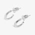 Joma Soul Shine Stack Organic Silver Set Of 2 Hoop Earrings