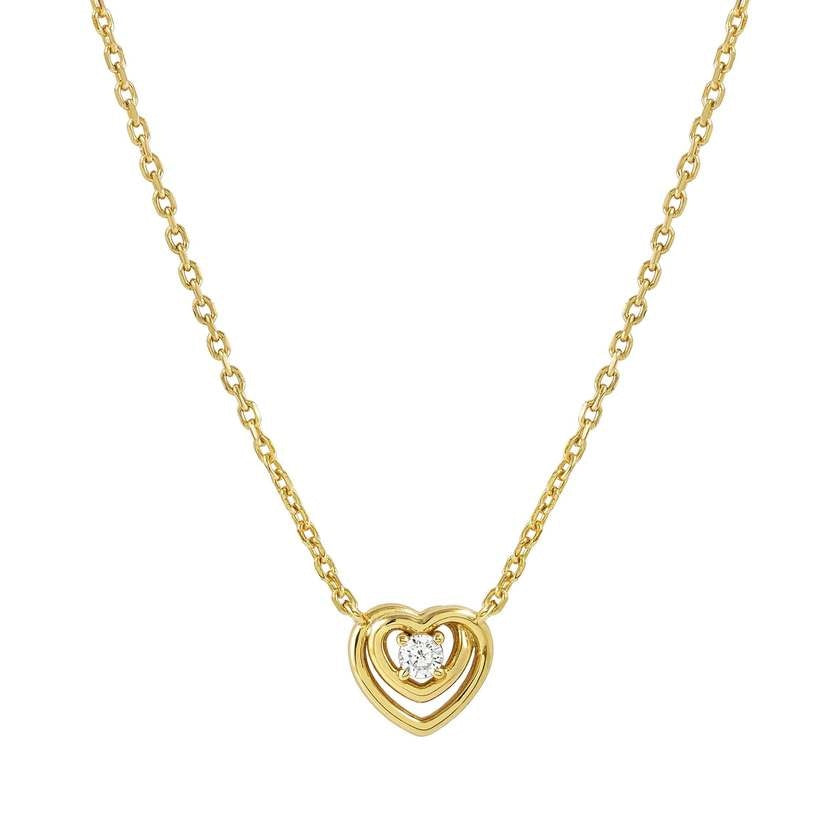 Nomination  Cosmic Love Heart Gold Necklace