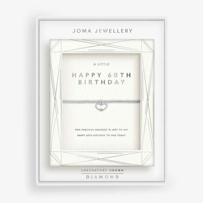 Joma Lab Grown Diamonds Happy 60th Birthday Bracelet