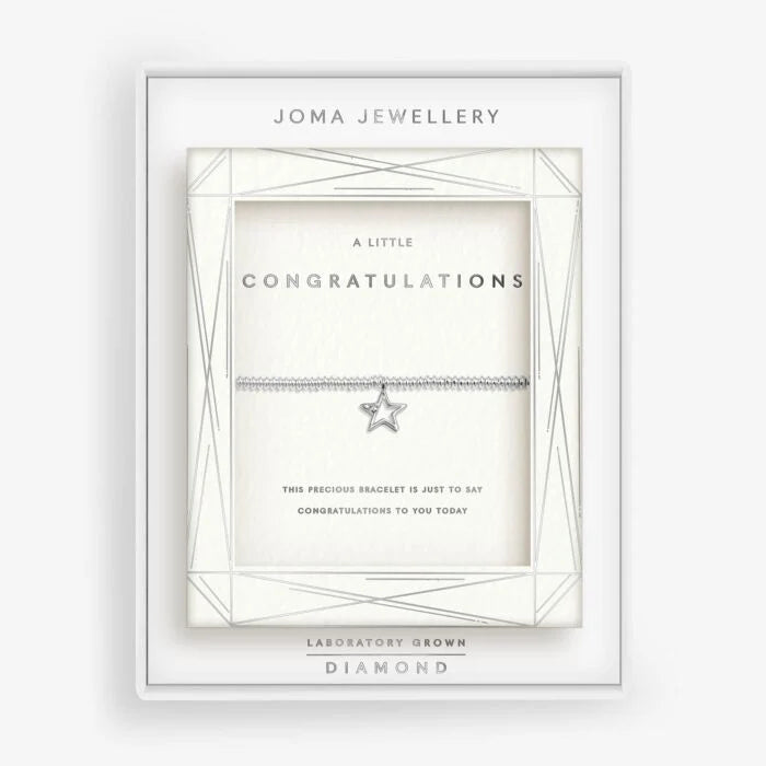 Joma Lab Grown Diamonds Congratulations Bracelet