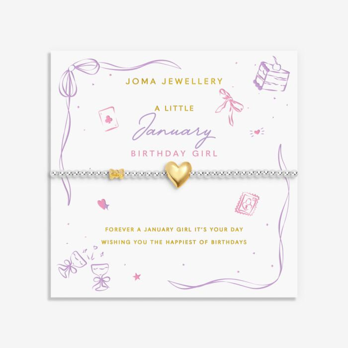 Joma A Little Birth Month January Bracelet