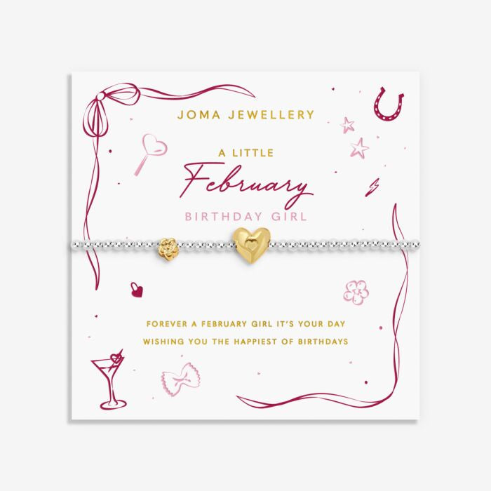 Joma A Little Birth Month February Bracelet