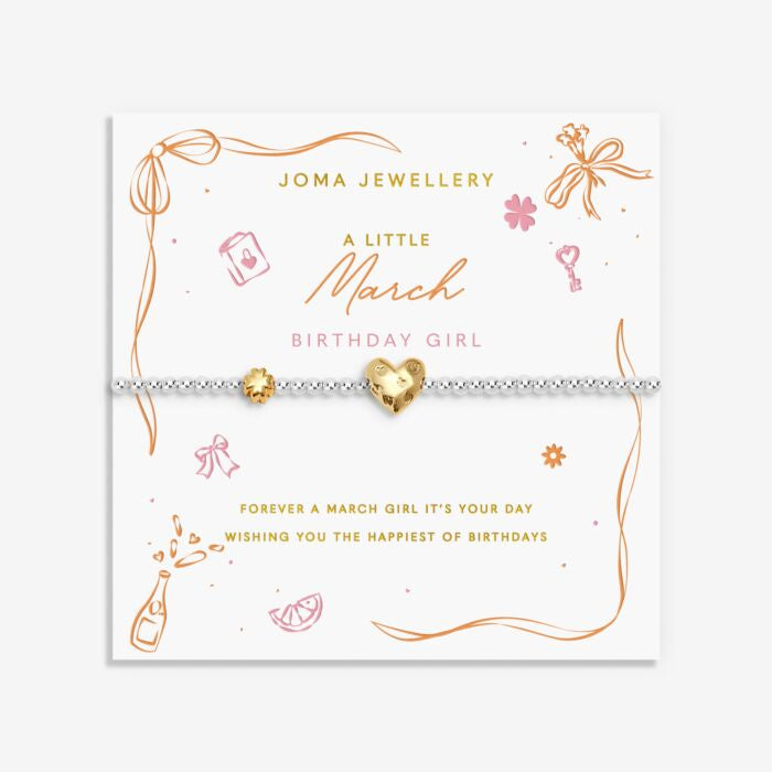Joma A Little Birth Month March Bracelet