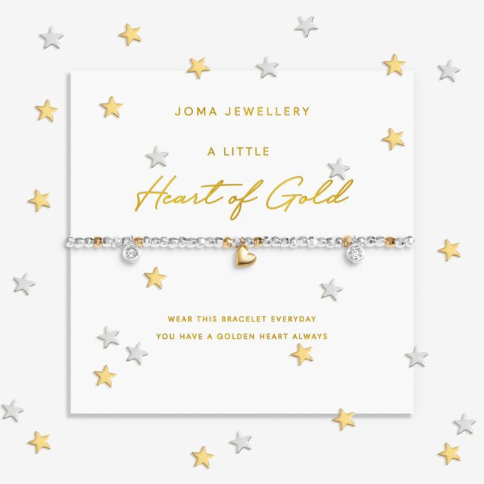 Joma Sparkle Confetti A Little Heart Of Gold Bracelet
