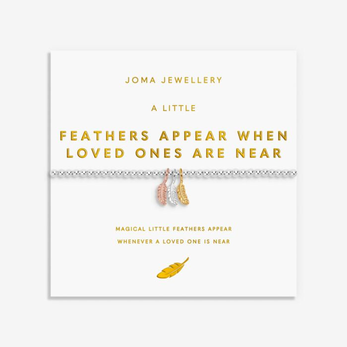 Joma A Little Charmed Moments Feathers Appear When Loved Ones Are Near Bracelet