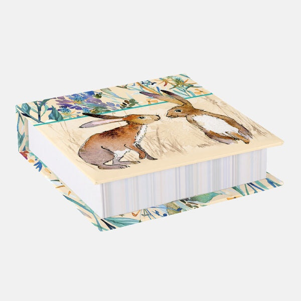 Kissing Hares  Note Block