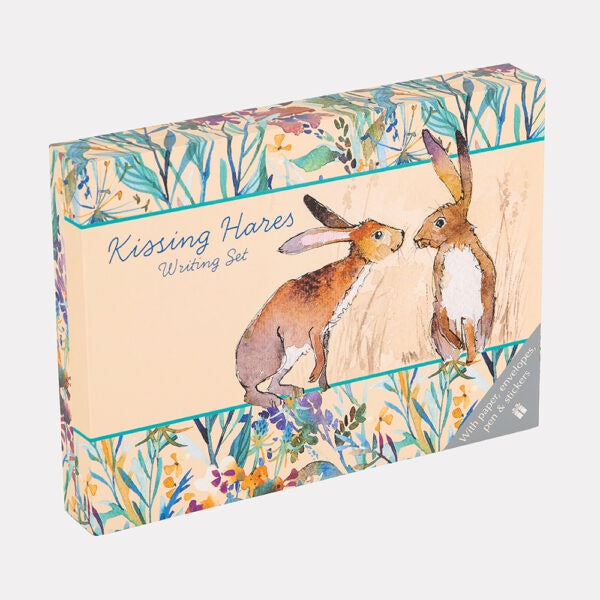 Kissing Hares Writing Set