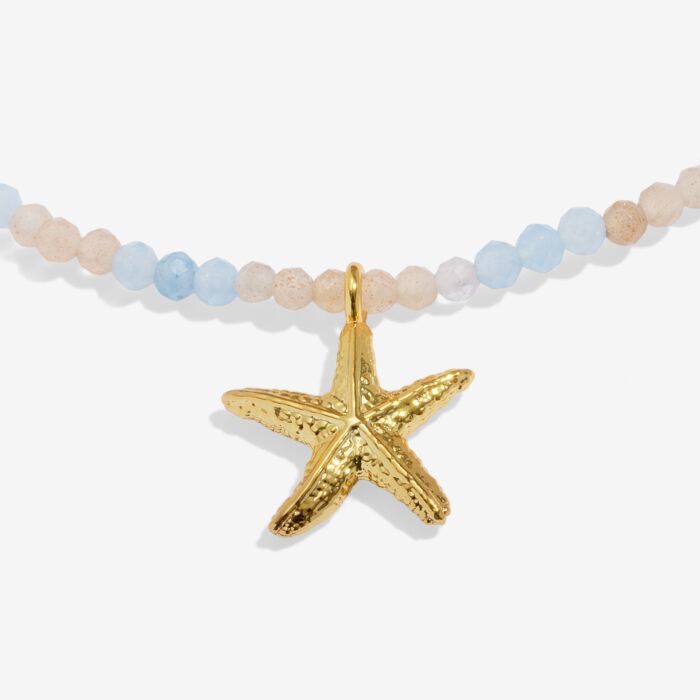 Joma Multistone Starfish Gold Anklet