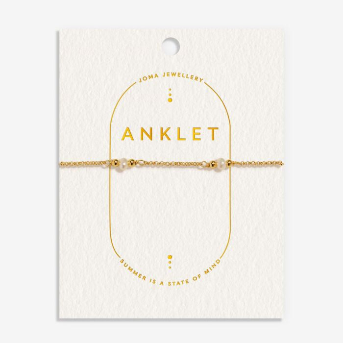 Joma Pearl Gold Anklet