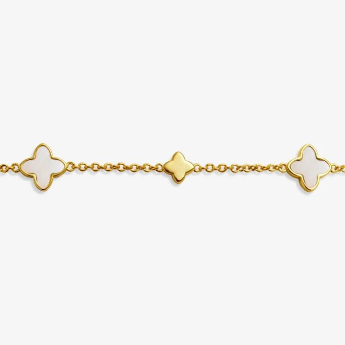 Joma Loved By You Mother Of Pearl Clover Bracelet