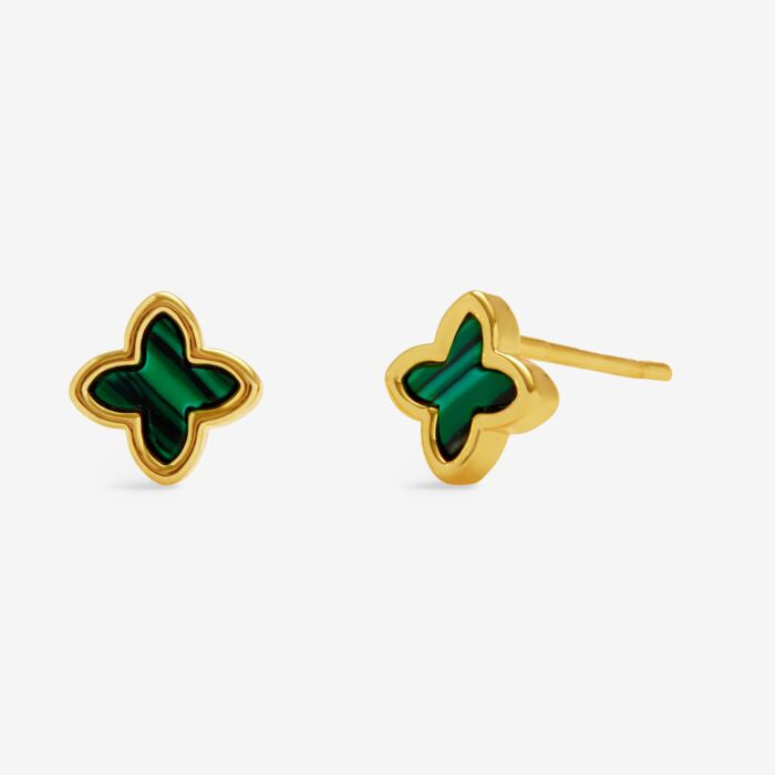 Joma Loved By You Green Clover Earrings
