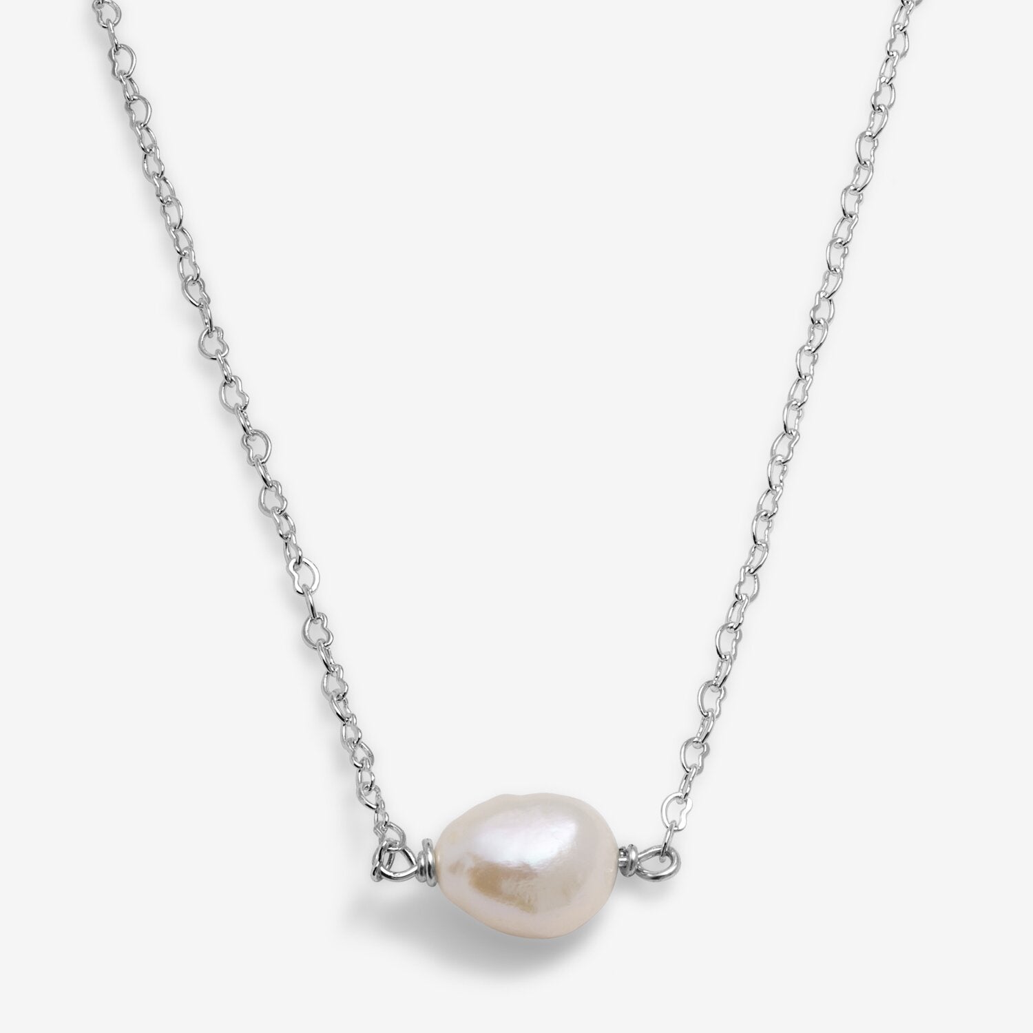 Joma Loved By You Pearl Heart Chain Necklace