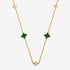 Joma Loved By You Green Clover Necklace